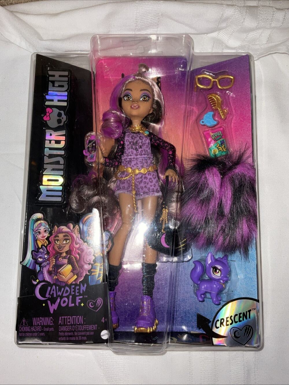 NEW NIB MONSTER HIGH CLAWDEEN WOLF & CRESCENT G3 2022
